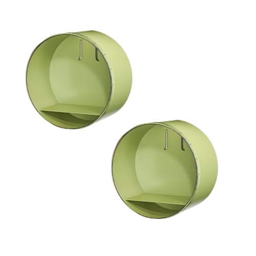SMGCEHC 5.9 Inch Circular Acrylic Wall Shelves, Round Hanging Display