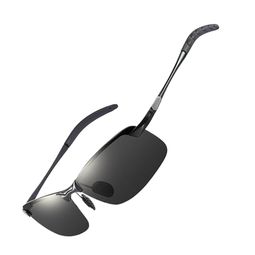 Hiemible Gafas de Seguridad Fotocromáticas - Gafas Que Cambian de Color, Polarizadas Antideslumbrantes para Conducción Ciclismo Senderismo Golf Actividades Deportivas al Aire Libre