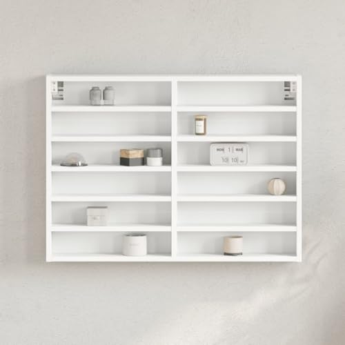 Estantería Vitrine con repisas estrechas de madera para optimizar espacio 2