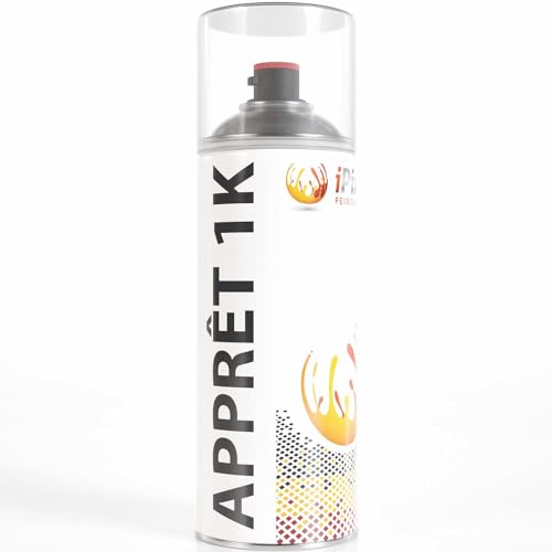 ipixline Apprêt Garnissant 1k Carrosserie Voiture - Bombe Aérosol Apprêt Garnissant Monocomposant 1k 400 ml - Sous Couche Primaire Auto Moto