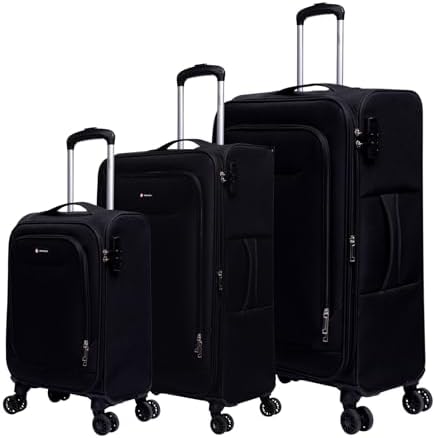 Kit de malas de viagem P/M/G Boston Swiss Move Preto