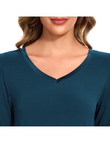 Image of GYS Womens Bamboo Viscose Nightgown Super Soft Lightweight Night Shirts for Sleeping