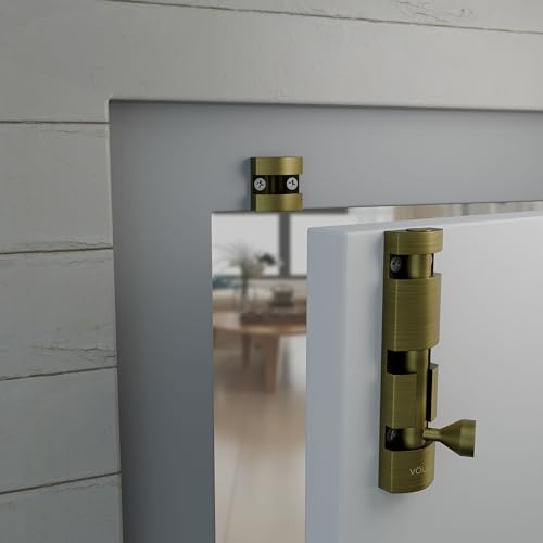 Image of Volo Premium 4 inch Xylo Tower Bolt /Door Latch /kundi /chitakni /Chitkini (Stainless Steel Rod) (Antique Brass Finish) (Size 100mm) (4 inch-100mm, 2)