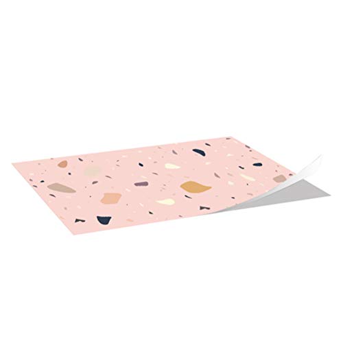 Uonlytech Pasta de Mármol Autoadhesiva para Baldosas para Suelo Pegatina para Decoración de Pared Y Mesa para El Hogar Dls019