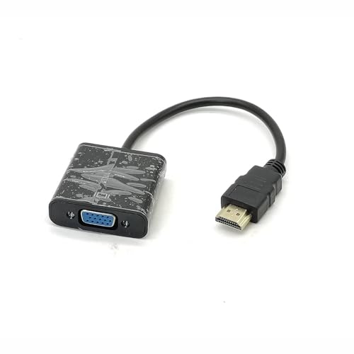 Adaptateur HDMI vers VGA femelle Elecbee pour brancher un décodeur Fr HDTV sur vieux moniteur