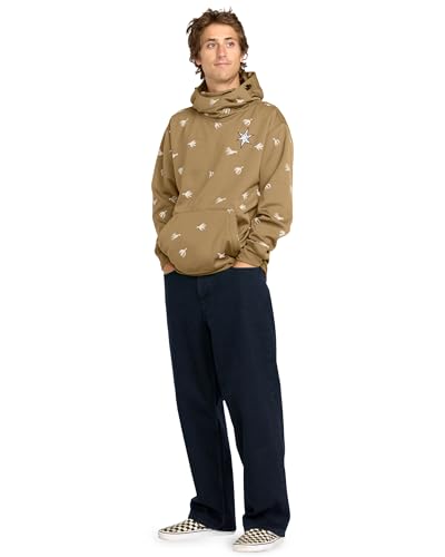 Sweat a capuche Volcom Hydro Riding molleton deperlant beige coupe ergonomique homme