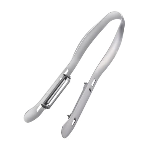 Wlinfetity Pelador de espárragos de acero inoxidable, pelador de verduras de doble cabeza para espárragos, zanahorias, chirivía y pepino, herramienta de cocina de 20 cm con agarre antideslizante