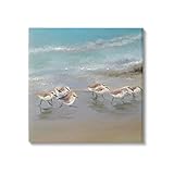 Stupell Industries Coastal Sandpipers Beach Waves Shore Canvas Wall Art, Design by Rick Novak