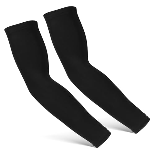 TOPBATHY 2 piezas Manguitos de Brazo Transpirables y Absorbentes de Sudor Protección Solar UV Manga Elástica para Baloncesto Ciclismo Jardinería y Actividades al Aire Pack de Unidades