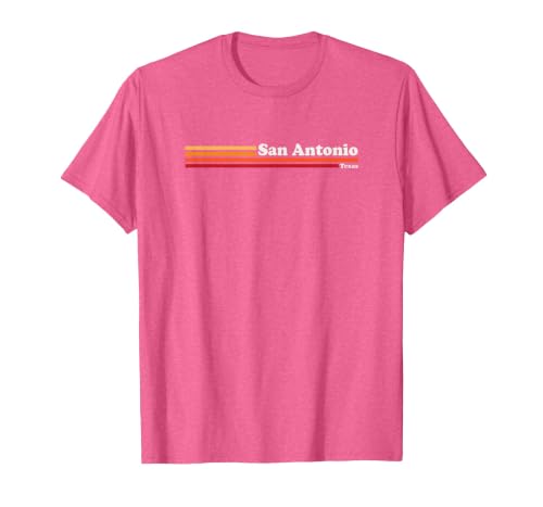 Vintage 1980s Graphic Style San Antonio Texas T-Shirt, Men, Pink Heather, Large