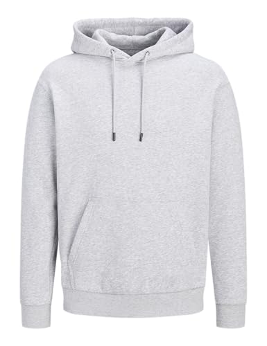 JACK & JONES Jjebradley Sweat À Capuche Noos Homme Sweatshirt à capuche, Gris Clair, L