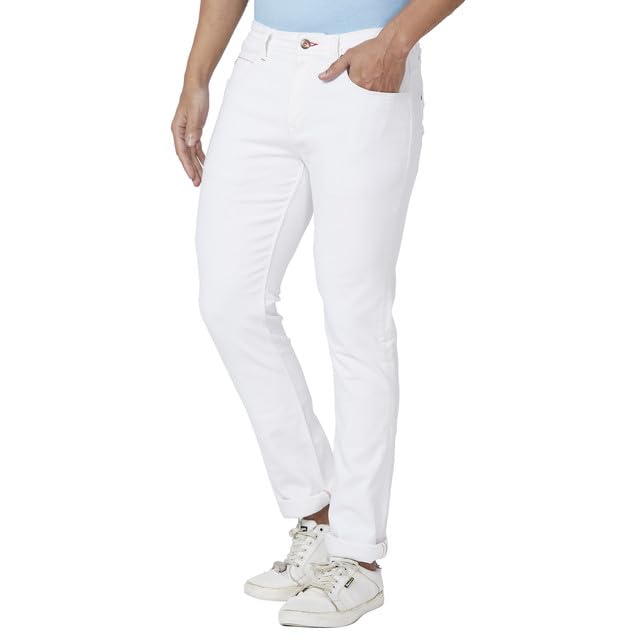 Image of Raymond Men's Mid Rise Regular Fit Jeans