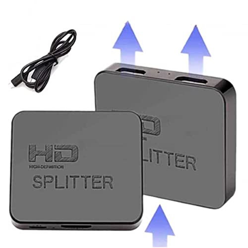 Divisor Hdmi Splitter 1x2 Full Hd 1080p 1 entrada 2 saída para dois monitores Duplicado/espelhado