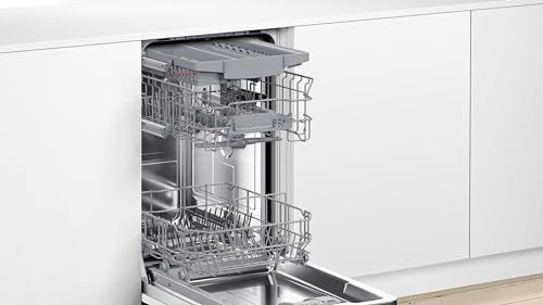Bosch SPU4HMS10E, Serie 4, Smarter Unterbau-Geschirrspüler 45 cm, Besteckschublade, Extra Trocknen, SpeedPerfect+, hygienische Reinigung, Programmassistent, höhenverstellbarer Oberkorb, Edelstahl 5 Bosch SPU4HMS10E, Serie 4, Smarter Unterbau-Geschirrspüler 45 cm, Besteckschublade, Extra Trocknen, SpeedPerfect+, hygienische Reinigung, Programmassistent, höhenverstellbarer Oberkorb, Edelstahl