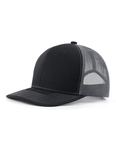 Zylioo XL/XXL Summer Mesh Baseball Caps for Large Heads,Trucker Hats 62cm,Big Running Sports Caps for Outdoor Tennis Golf Gym Black-Grey