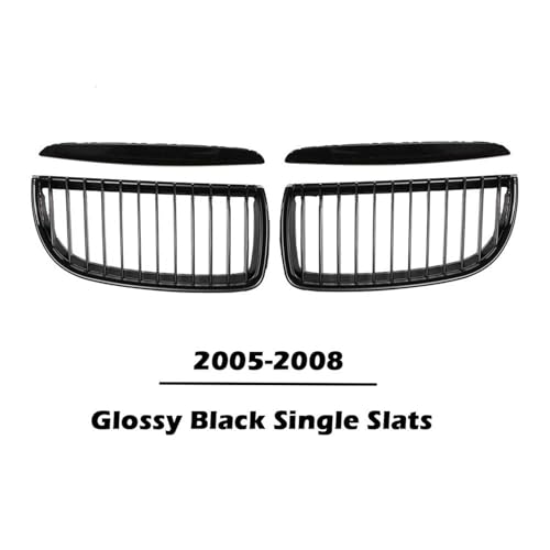 Grille avant calandre pour BMW E90 E91 2005-2008 double lattes noir