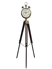Vintage Wooden Clock Floor Clock Office Floor Clock Nautical Wooden Tripod Stand Clock Room Corner photo Vintage Wooden Clock Floor Clock Office Floor Clock Nautical Wooden Tripod Stand Clock Room Corner