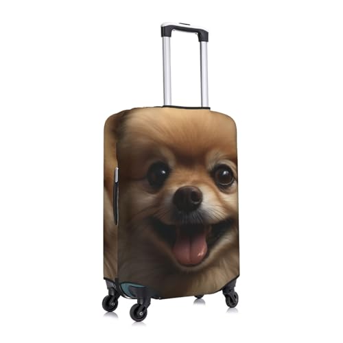 Luggage Cover Elastic Washable Suitcase Cover Dustproof Suitcase Protector Personalized Cute Pomeranian Travel Luggage Baggage Covers For 18-32 Inch3