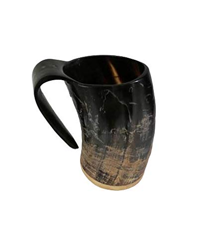 Hornerey B-03 Bicchiere in Corno con Manico, 0,4 l, Bufalo
