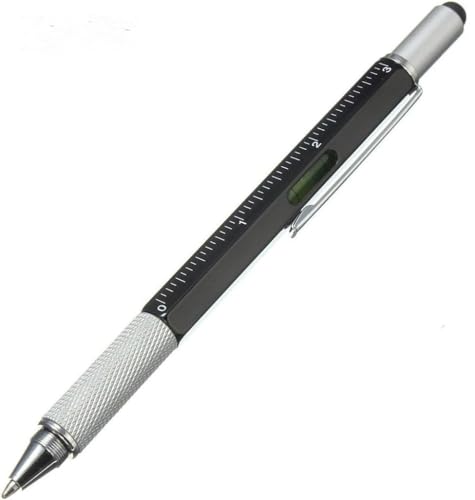 Image of Worison 6in1 MultiTool Pen with Ruler, Level gauge, Ball Pen, Stylus and 2 Screwdriver, Ball Pen