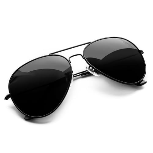 KANASTAL High-Protection Polarised Oversized Sunglasses for Men and Women Metal UV400 Protection for Driving Fishing Party Travel