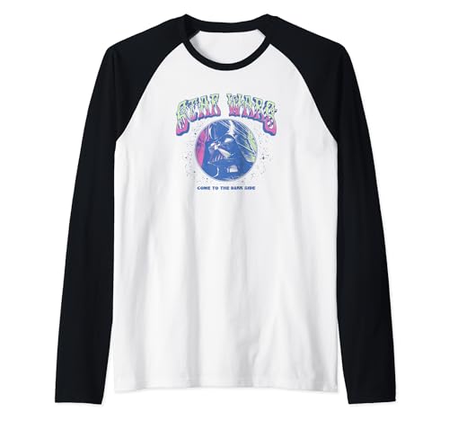 T-shirt Star Wars Darth Vader raglan pastel fini les vêtements geek trop sombres et rigides