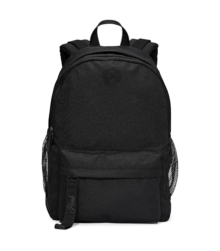 Victoria's Secret Mochila feminina clássica de lona, mochila para mulheres, O/S, Preto, 11.4' L x 16.5' H x 5.5' D, 17L