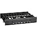 Black Box Corporation Horizontal 19IN IT RACKMOUNT Cable Manager 2U Double-Sided Black