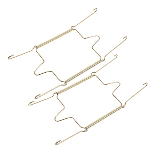 BRIGHTFUFU Decorative Plate Rack Holders Wall Plate Hangers Spring for Displaying and Protecting Dishes