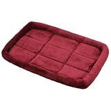 PetStyle ペットベッド 犬 猫 ベッド クッション 冬 犬用 マット 洗える ネコ 小型犬 中型犬 大型犬 猫用 べっど dog bed ゲージ ハウス ソファベッド ふわふわ シンプルボアタイプ XLサイズ (ワインレッド)