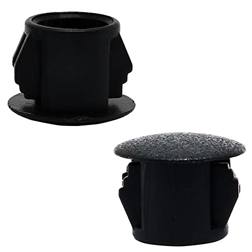 Image of 10mm Black Hole Plugs Plastic Flush Type Hole Plugs Snap in Locking Hole Tube,Tube Fastener Cover,Round Snap in Type Locking Furniture Hole Plugs,Panel Theft-Proof Door Plug(100pcs)