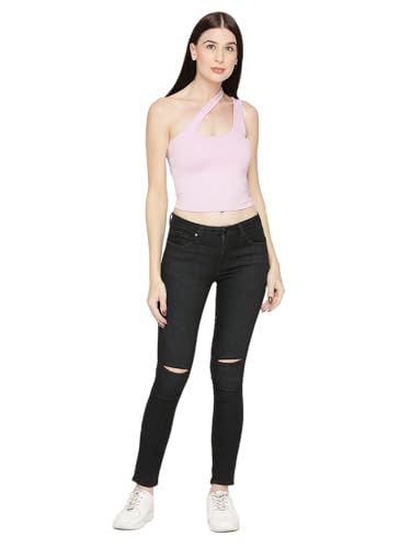 Image of Spykar Women's High Rise Wash Lycra Super Skinny Fit Jeans