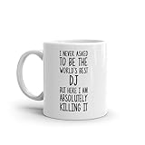 World's Best DJ Mug - Funny DJ Gift - DJ Coffee Mug - Dj Quote - Best Dj Ever - Greatest Dj - Mugs - Joke
