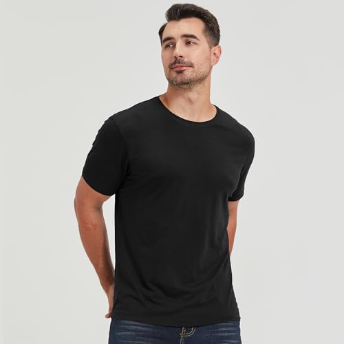 Image of netdraw Men's Ultra Soft Bamboo Viscose Cotton T-Shirt S-3XL