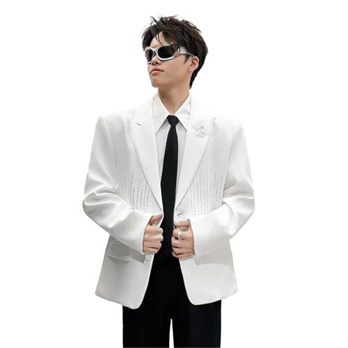 Blazer à fleurs pour homme avec strass veste de costume créateur