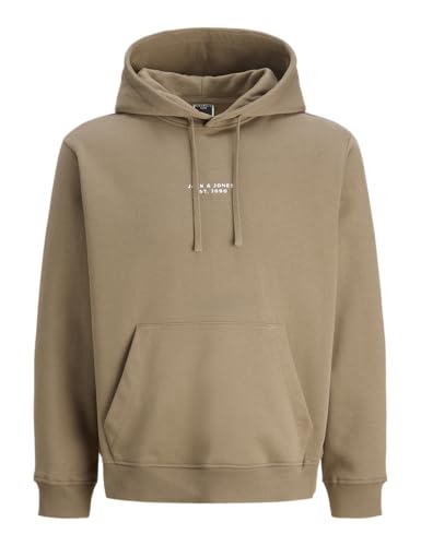 JACK & JONES Jcopoint Borroidery Sweat Hood, Color Pardo., L
