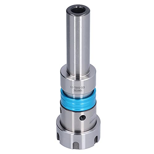 Porta Pinzas Collet Chuck Holder, Barra Extensible para Roscar, Mango Redondo, Tapa Flotante, ER32, Acero 20CrMrTi   Alta Dureza, Protección del Torneado, Ideal para Uso en CNC (GS TER32 D25)