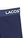 Lacoste Men's Cotton Stretch Essentials Trunks, 3-Pack, Navy Blue, Large