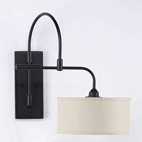 Image of Progress Lighting Kempsey Collection One-Light Swing Arm Wall Bracket,Bronze, 19-3 /4 inch x 12 inch