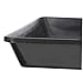 Parliky Dog Crate Tray Leakproof Plastic Replacement for Bird Cages and Small Pet Crates Versatile Multi-Purpose Tray for Black