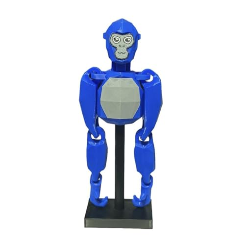 Blue Poseable Action Figure with Display Stand, Flexible Joints for Creative Play, Durable Design for Long-Lasting Fun, for Collectors and Enthusiasts