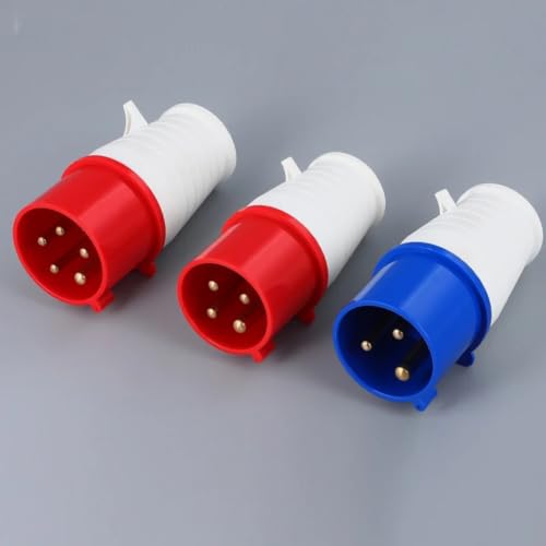 Socket 4P 32A IP44 de pared para una conexión segura a 380V y 415V en talleres 7