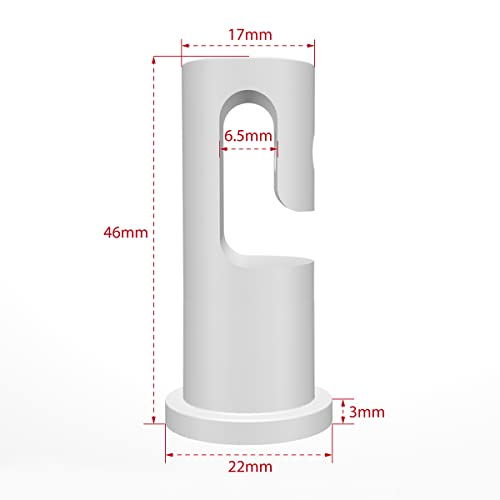 Image of Lamp Hook Swag Pendant Lighting Hook for Fabric Electrical Cord Cable Chandelier Ceiling Lights Cable Hanging Pendant Light Fixtures with Screws and Dowels, White, 6 PACK