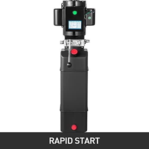 14 Quart Hydraulic Pump Unit – 3 HP, 2950 PSI, 3.5 Gallon Reservoir for 2 & 4 Post Car Lifts, Heavy Duty Auto Repair Jack, Durable Steel Tank Power Supply