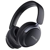 JOMILIN C5 Active Noise Cancelling Headphones, Wireless Over Ear Bluetooth Headphones, 3EQ Modes via Button, 60H Playtime Lightweight Folding Stereo Bass Headset with Mic, for Travel Home Space Black