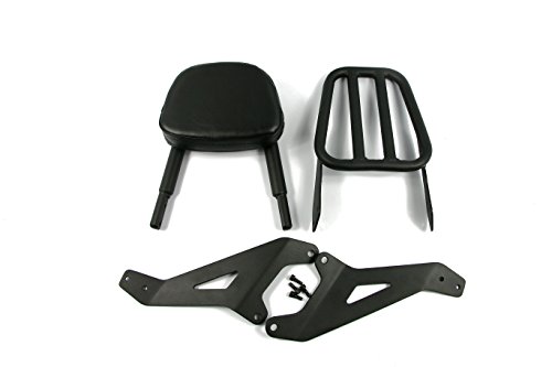Detachable Backrest Sissy Bar With Pad Luggage Rack For Yamaha Bolt XV950 XVS950 2013 2014 2015 2016 2017 (For Yamaha Bolt B)