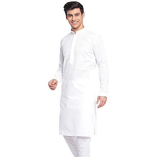 Image of Sanwara Men's Cotton Relaxed Kurta