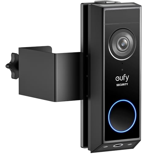Anti-Theft Doorbell Mount for Eufy Doorbell Camera E340/C30/C31, No Drill Video Doorbell Mount Adjustable Mounting Bracket for Eufy E340, Fully Metal Door Camera Mount for Home Apartment Rentals by wochel - Used condition - US$18.99