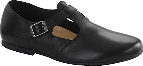 Preisvergleich Produktbild Birkenstock - Tickel Damen , Schwarz (Black Leather), 41 EU M