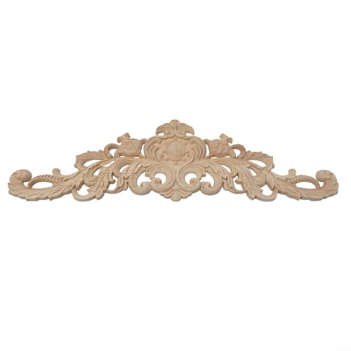 Moulage de fleurs en bois sculpté main pour une décoration chic 40x12cm - 4